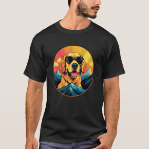 Camiseta Retro Golden Retriever Homens Mulheres Crianças 6