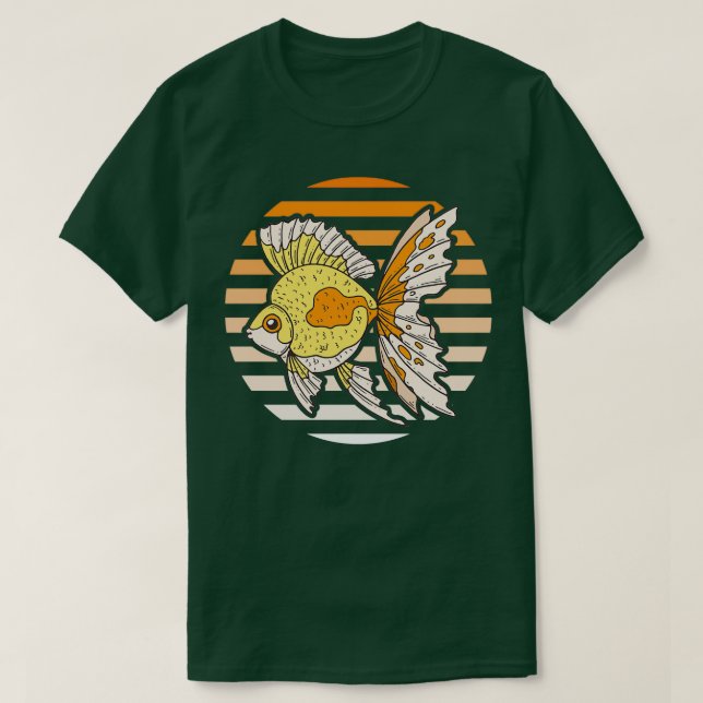 Camiseta Retro Goldfish Aquarium Fish Lover (Frente do Design)