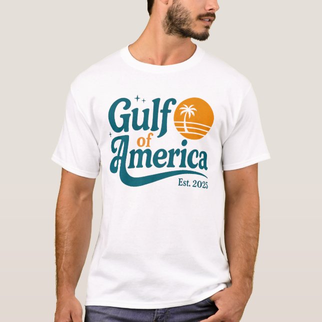 Camiseta Retro Golfo da América no Verão de 2025 (Frente)
