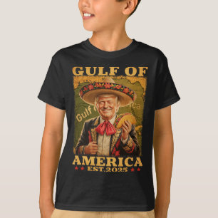 Camiseta Retro Golfo Dos Eua América México Tremor Engraçad