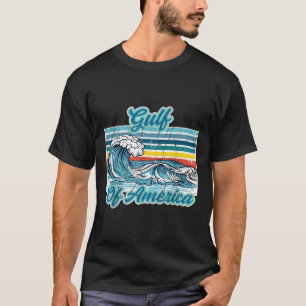 Camiseta Retro Golfo Dos Eua Onda América México Trump Patr