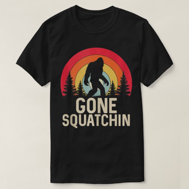 Camiseta Retro Gone Squatch (Frente do Design)