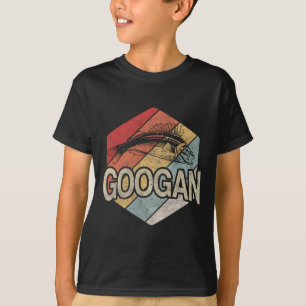 Camiseta Retro Googan Peixe Pescaria Vintage Pôr do Sol Div