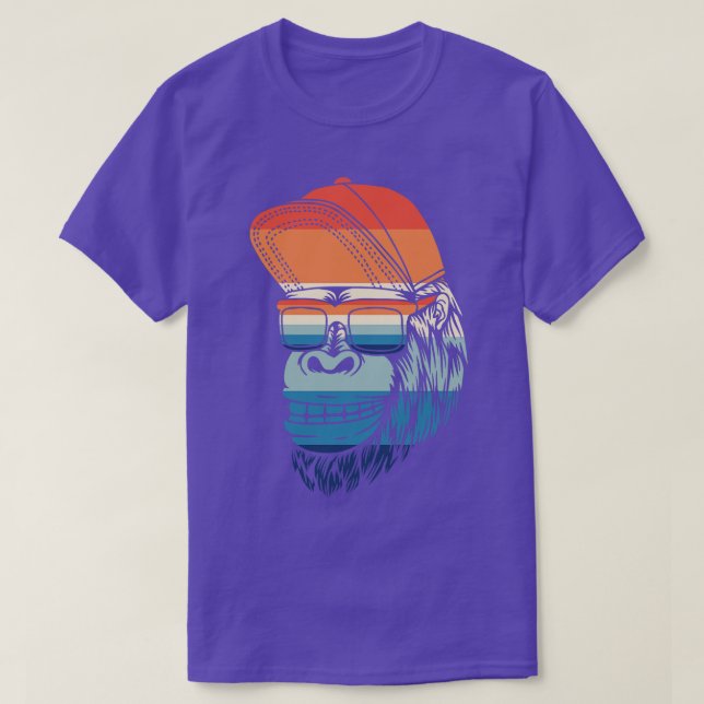 Camiseta Retro Gorilla (Frente do Design)