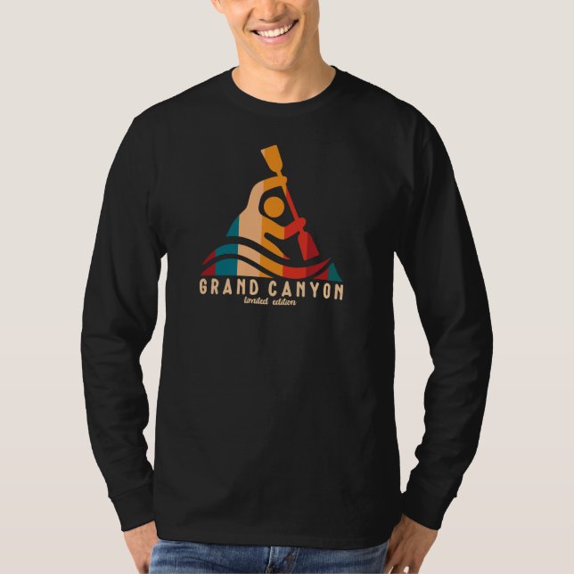 Camiseta Retro Grand Canyon Kayaking (Frente)