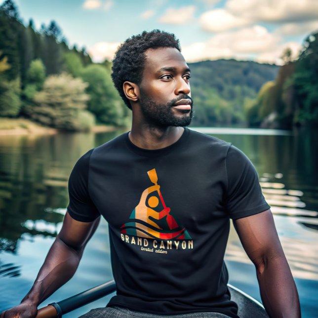 Camiseta Retro Grand Canyon Kayaking (Criador carregado)