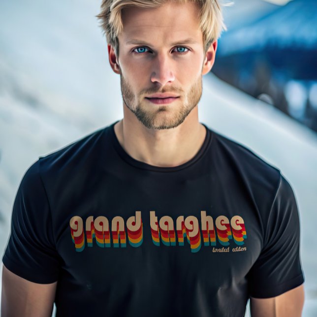 Camiseta Retro Grand Targhee Mountain Ski (Criador carregado)