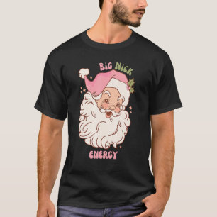 Camiseta Retro Grande Nick Energy Rosa Papais noeis de Nata