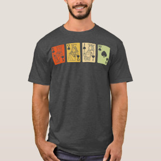 Camiseta Retro Graphic Board Games Card Games Dice Game Nig