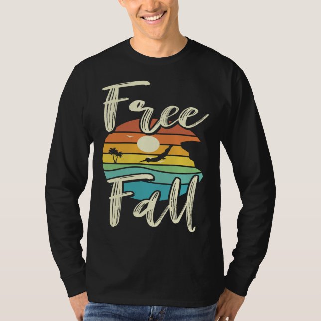 Camiseta Retro Graphic Cliff Diver Cliff Diving Tombstoning (Frente)