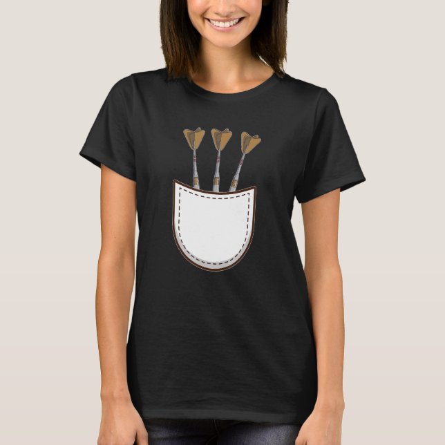 Camiseta Retro Graphic Dart Player Darts Dartboard Bullseye (Frente)