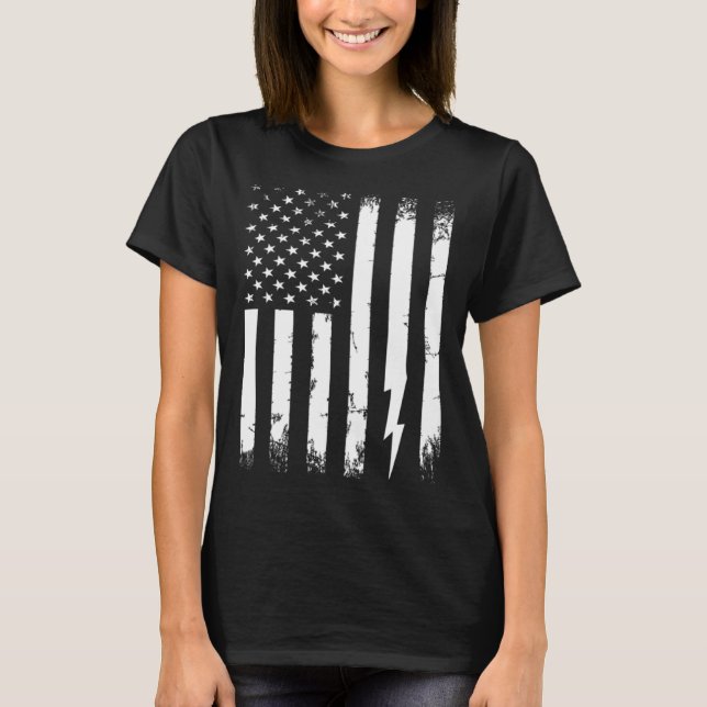 Camiseta Retro Graphic Electrician Electrical Engineer Engi (Frente)