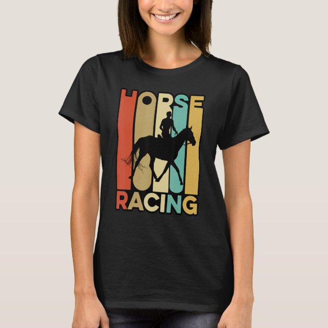 Camiseta Retro Graphic Horse Lover Equestrian Rider Horses  (Frente)