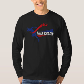 Camiseta Retro Graphic Run Bike Swim Triathlon Triathlete S