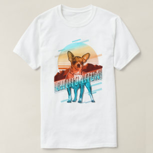Camiseta Retro Graphics Chihuahua Multi-Color ID754