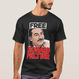 Camiseta REtro GRATUITO da prisão de libertação LEONARD PEL