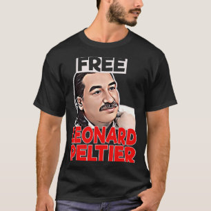 Camiseta REtro GRATUITO da prisão de libertação LEONARD PEL