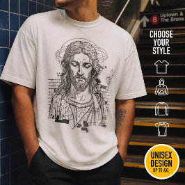 Camiseta Retro Grid Jesus Rei dos Reis Apocalipse 19:16