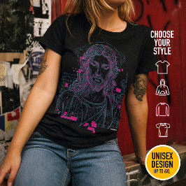 Camiseta Retro Grid Jesus Rei dos Reis Apocalipse 19:16