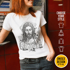 Camiseta Retro Grid Jesus Rei dos Reis Apocalipse 19:16