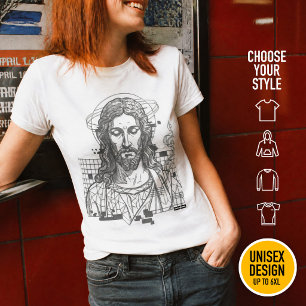 Camiseta Retro Grid Jesus Rei dos Reis Apocalipse 19:16