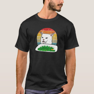 Camiseta Retro Gritando Confundida Cat Internet Memória Kit