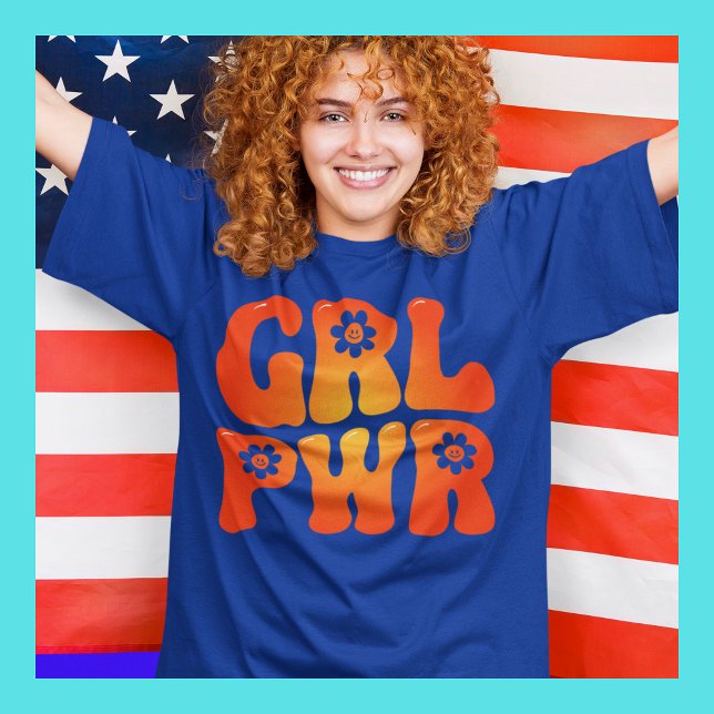 Camiseta Retro GRL PWR (Criador carregado)
