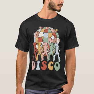 Camiseta Retro Groovy 70s Disco Ball Dançage Queens