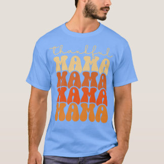 Camiseta Retro Groovy agradecido Mamãe Engraçado Queda Obri