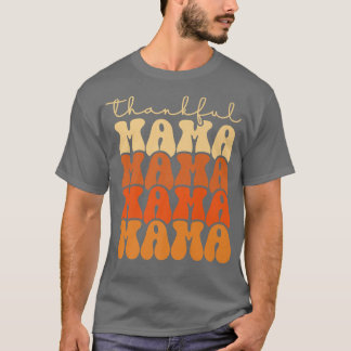 Camiseta Retro Groovy agradecido Mamãe Engraçado Queda Obri