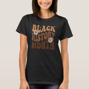 Camiseta Retro Groovy Black History Month Freedom Orud Roo