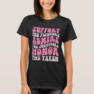 Camiseta Retro Groovy dá apoio às mulheres para a conscient