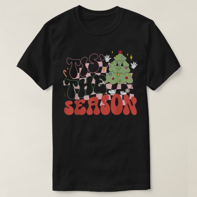 Camiseta Retro Groovy Esta É A Fu De Natal Fu (Frente do Design)