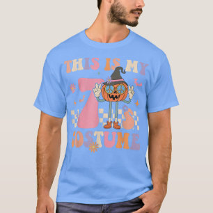 Camiseta Retro Groovy Este é o meu fantasma de Halloween Pe
