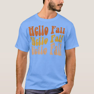 Camiseta Retro Groovy Fall Season Vintage Autumn Thanksgivi