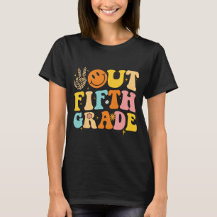 Camiseta Retro Groovy Feliz Dia Passado Da Escola