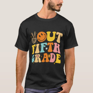 Camiseta Retro Groovy Feliz Dia Passado Da Escola