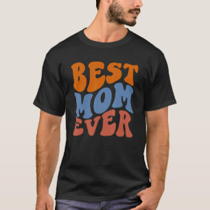 Camiseta Retro Groovy Glow Melhor Mãe Já Onda Hippie Boho 7