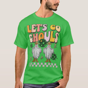 Camiseta Retro Groovy Go Ghouls Ghost 70s Hippie Hall