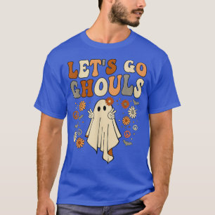Camiseta Retro Groovy Go Ghouls Ghost Hippie Hallowee