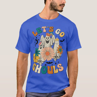 Camiseta Retro Groovy Go Ghouls Halloween Ghost Outfi