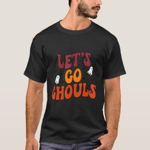 Camiseta Retro Groovy Go Ghouls Halloween Ghost Outfi