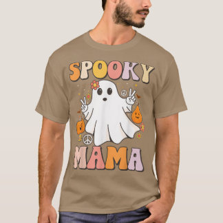 Camiseta Retro Groovy Go Ghouls Halloween Ghost Outfi