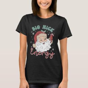 Camiseta Retro Groovy Grande Nick Papai noel Energy Fun Nat