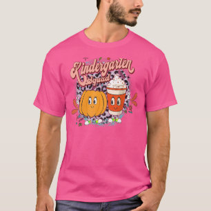 Camiseta Retro Groovy Kindergarten Crew Kinder Squad Teache