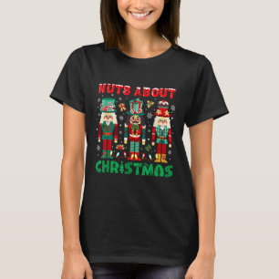 Camiseta Retro Groovy Loucos De Natal Sobre Nutcra De Natal