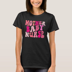 Camiseta Retro Groovy Mãe Enfermeira Feliz Valenti