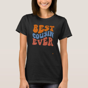 Camiseta Retrô Groovy Melhor Primo Já Ondulado Hippie Boho