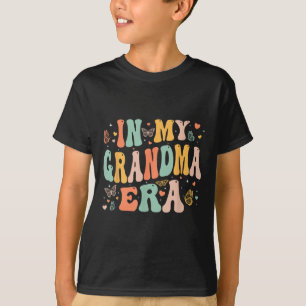 Camiseta Retrô Groovy Na Era Da Minha Avó Dia Das Mães Mulh