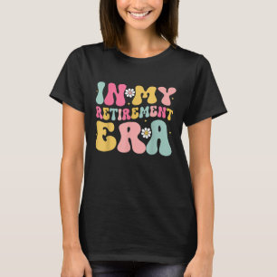 Camiseta Retro Groovy Na Minha Era de Aposentadoria Aposent